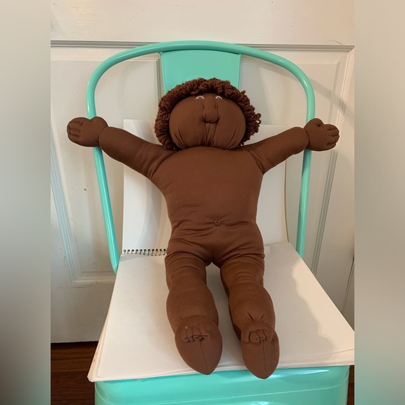 Vintage 80’s 22 inch Soft Sculpture Handmade African American Doll - Picture 5 of 7